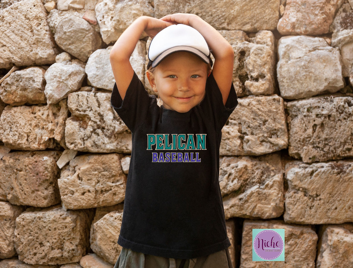 -PEL3335 Pelican Baseball Decal