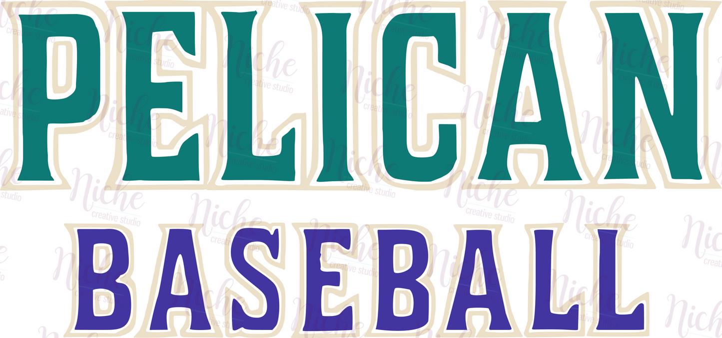 -PEL3335 Pelican Baseball Decal