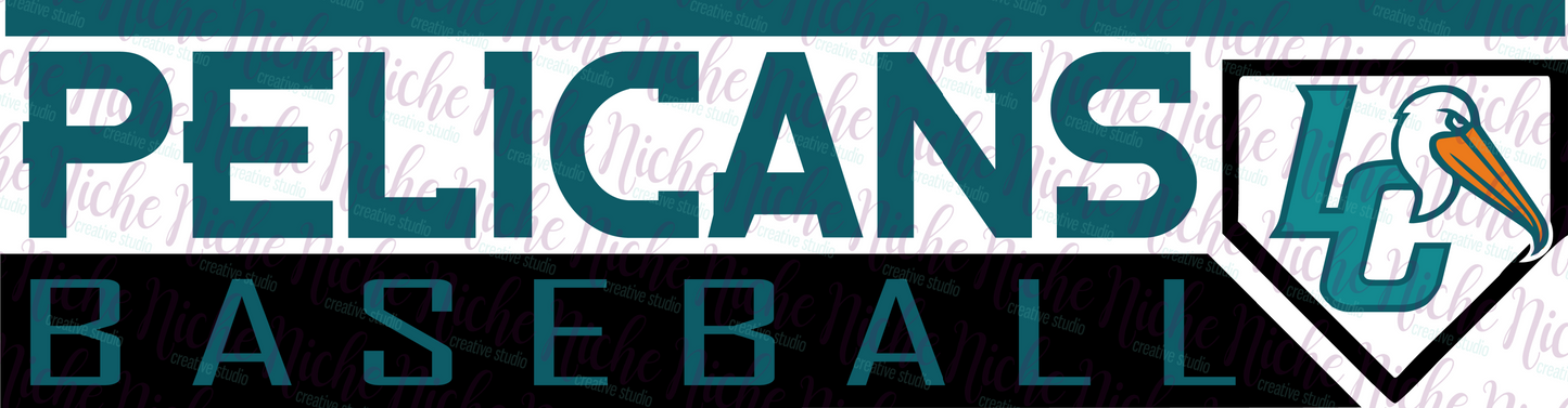 -PEL3337 Pelicans Baseball Decal
