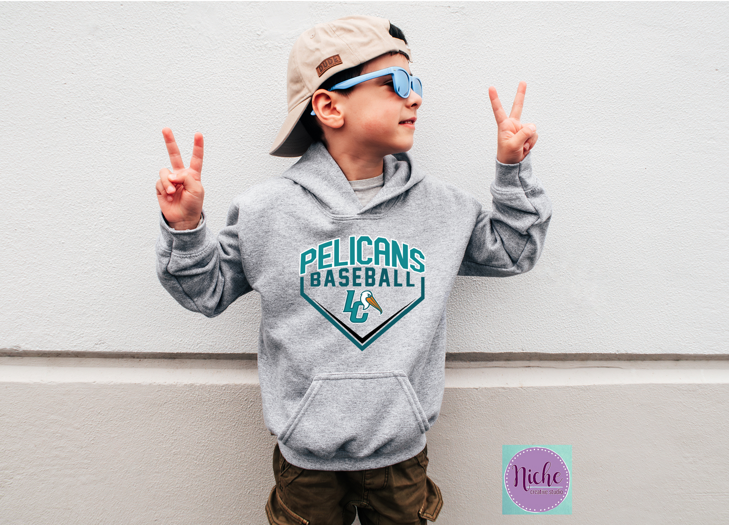 -PEL3339 Pelicans Baseball Home Plate Decal