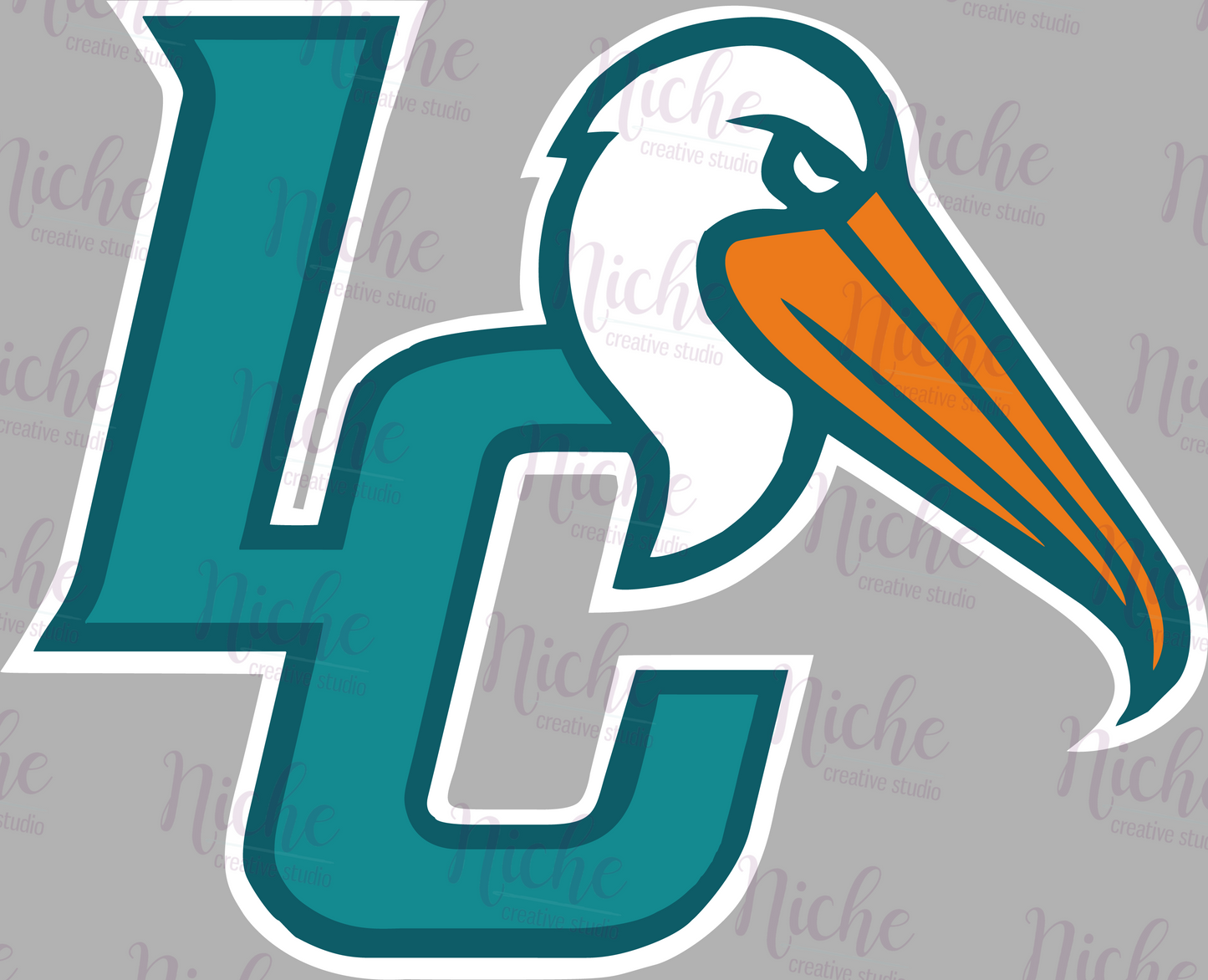 -PEL3341 Pelicans  LC Logo Decal