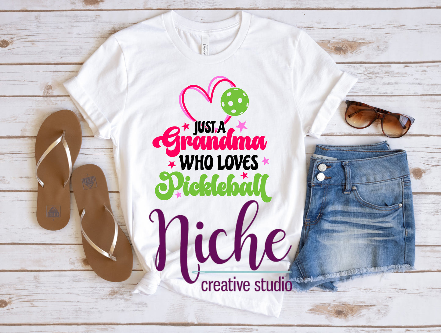 -PIC5167 Just Grandma Who Loves Pickleball Decal
