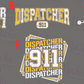 -POL1770 Dispatcher 911 Decal