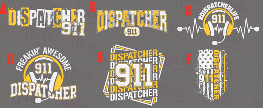 -POL1770 Dispatcher 911 Decal