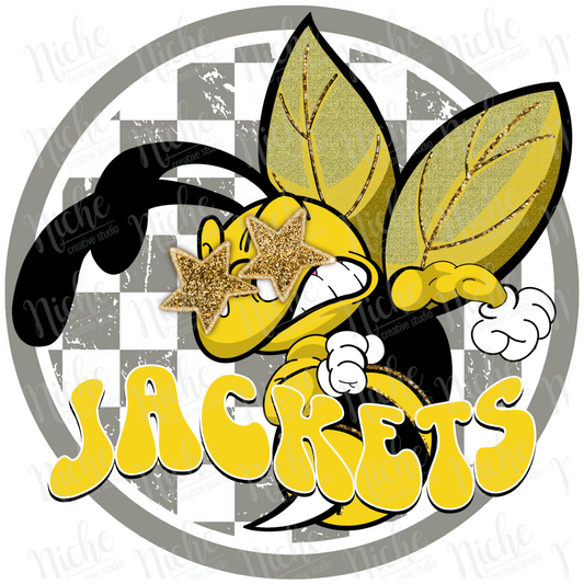 - PREP619 Jackets Black and Yellow Decal