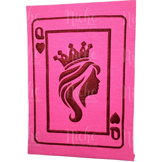 Queen of Hearts Puff Vinyl Decal