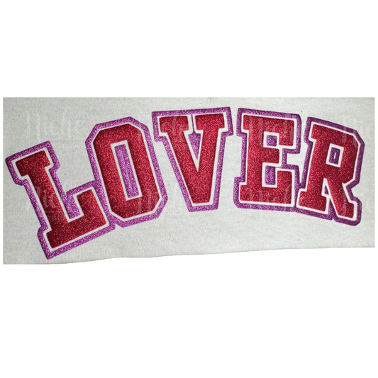 Glitter Lover Puff Vinyl Decal