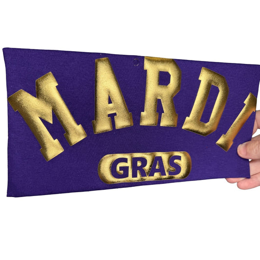 Arched Mardi Puff Vinyl Decal