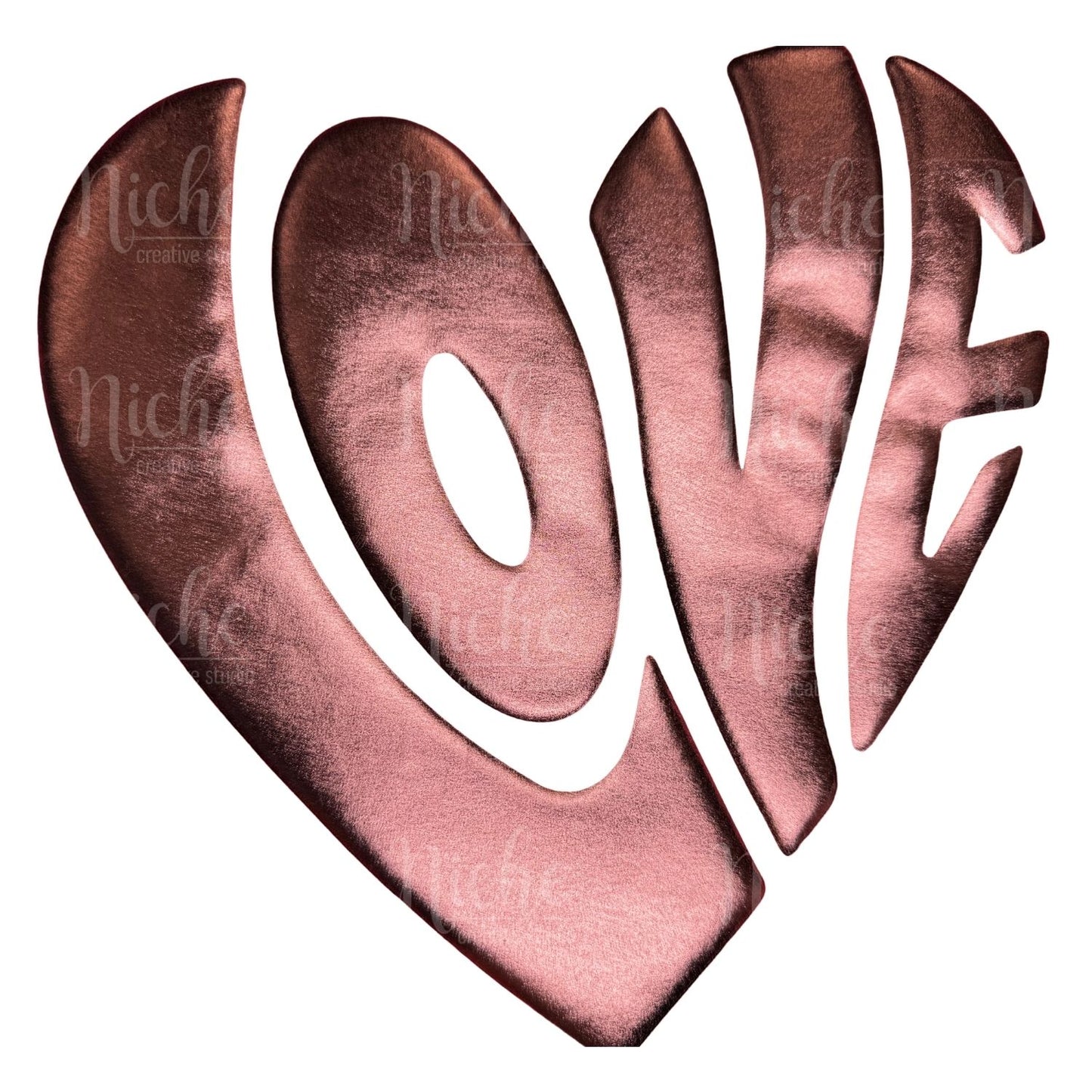 Groovy Heart Puff Vinyl Decal