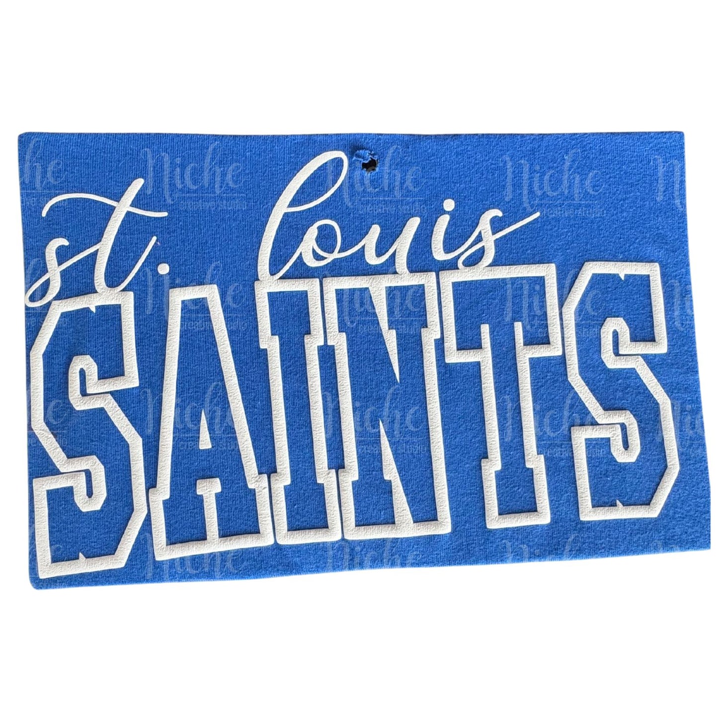 Saints Knockout Puff Vinyl Decal