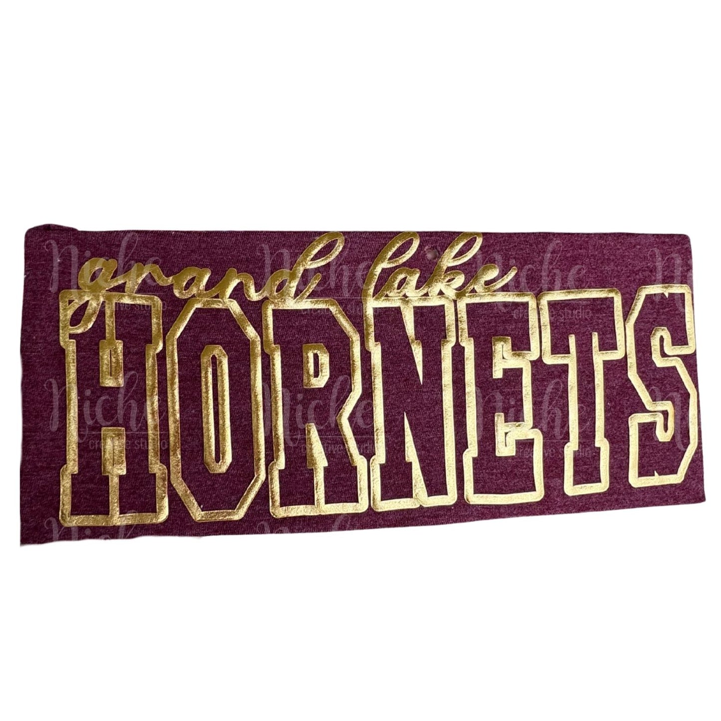 Hornets Knockout Puff Vinyl Decal