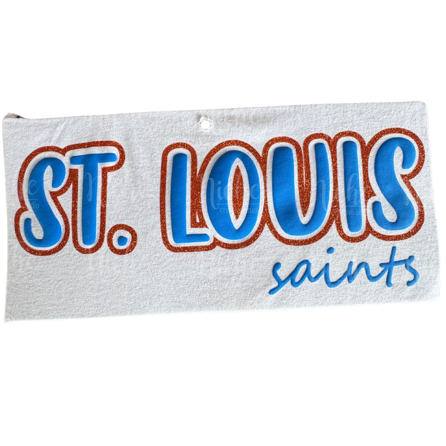 St. Louis Glitter Puff Vinyl Decal