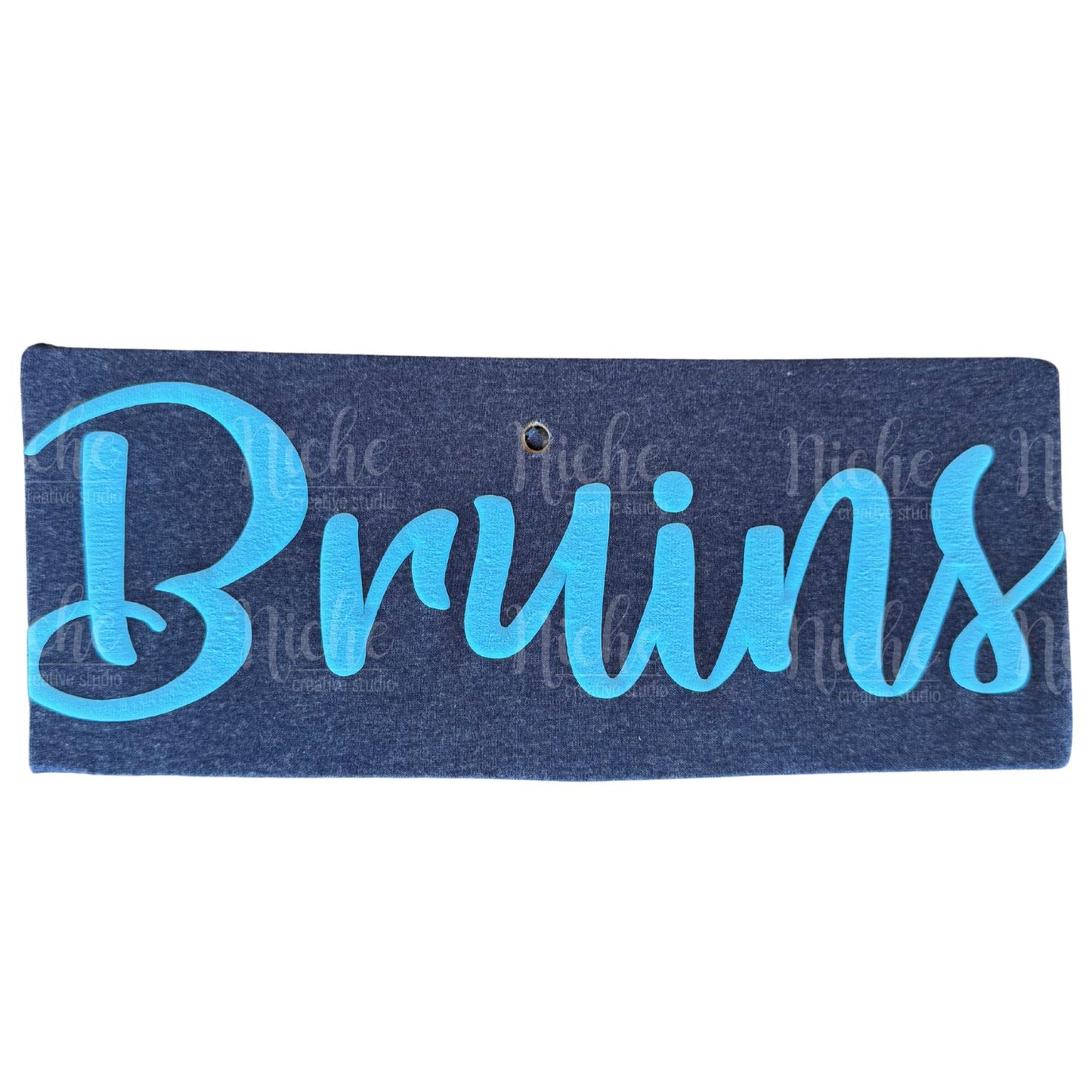 Bruins Script Puff Vinyl Decal