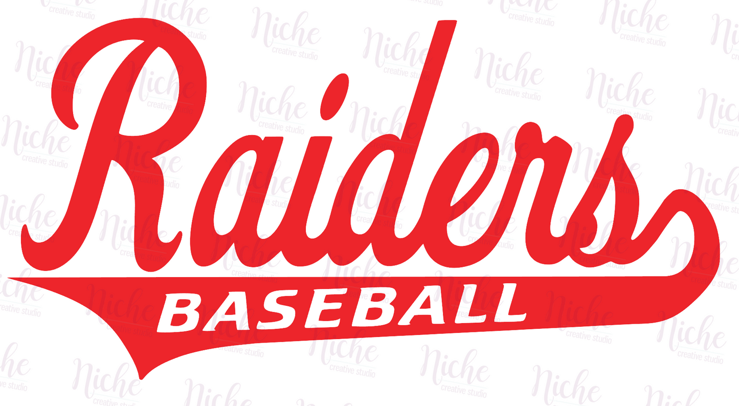 -RAI258 Raiders Baseball Swoosh Decal