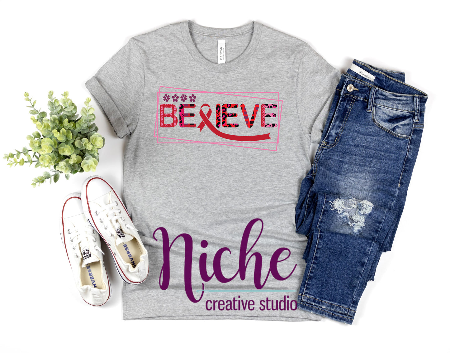 -RED5405 Believe Decal