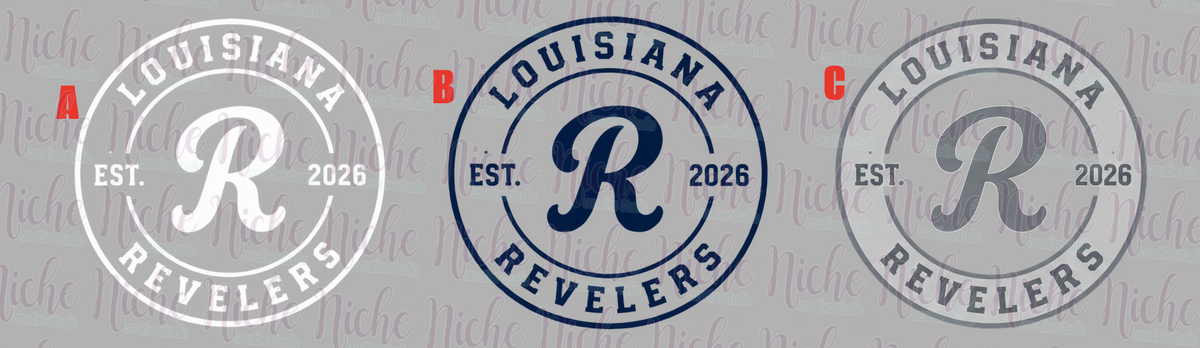-Revelers Circle Logo DECAL ONLY