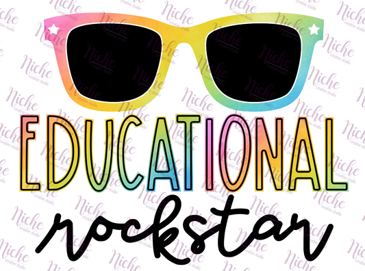 - SCH014 Education Rockstar Rainbow Decal