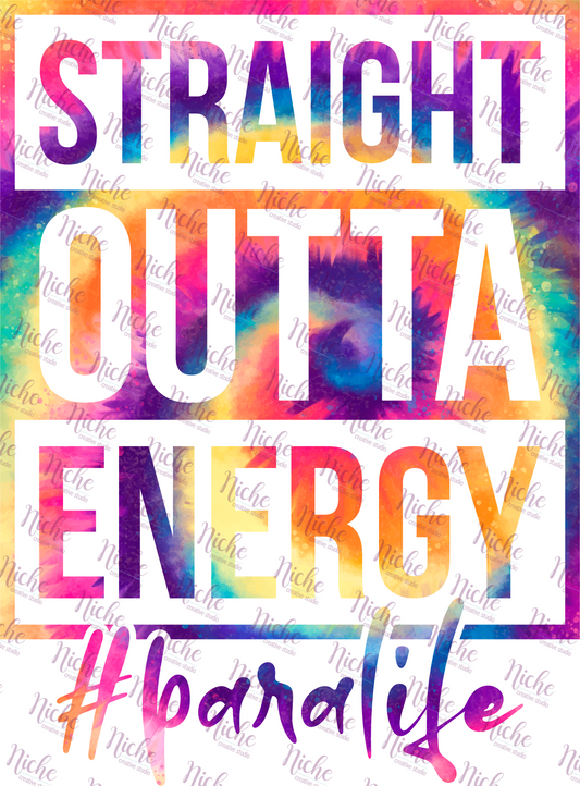 - SCH101 Straight Outta Energy Para Decal