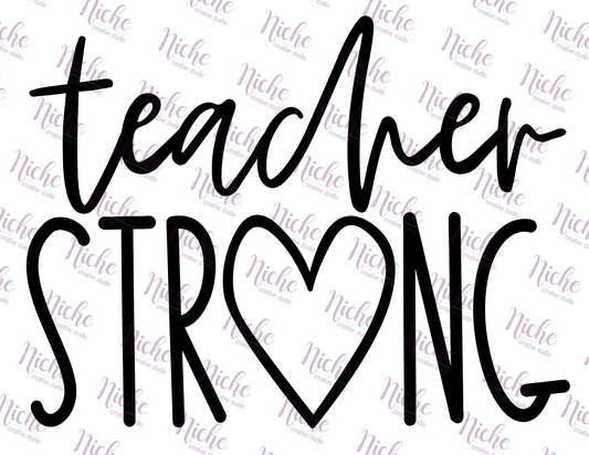 - SCH119 Teacher Strong Decal