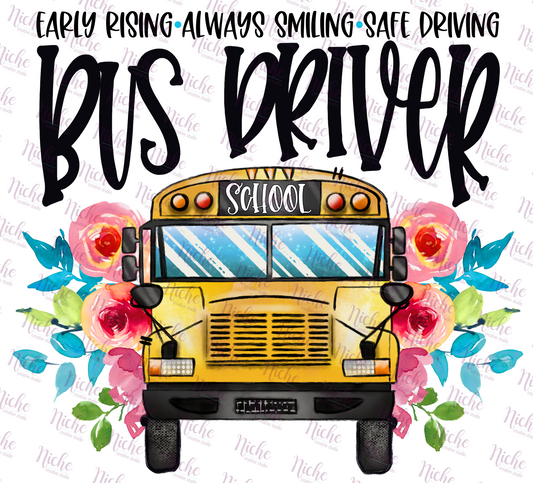 - SCH140 Early Rising Bus Driver Decal
