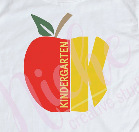 - SCH2821 Kindergarten Apple Decal