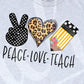- SCH2823 Peace Love Teach Decal