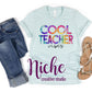 -SCH496 Cool Teacher Vibes Decal