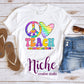 -SCH497 Peace Love Teach Decal