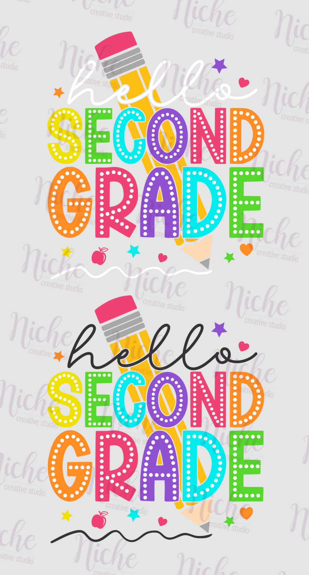 -SCH5134 Hello Second Grade Decal