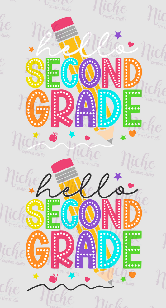 -SCH5134 Hello Second Grade Decal