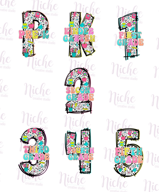 -SCH5140 Grade Level Dalmatian Decal