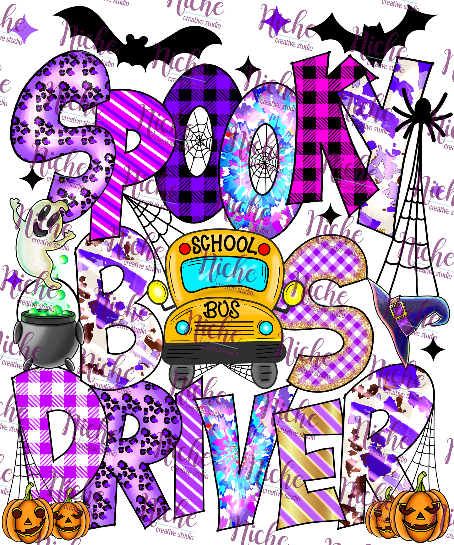 -SCH791 Spooky Bus Driver Decal