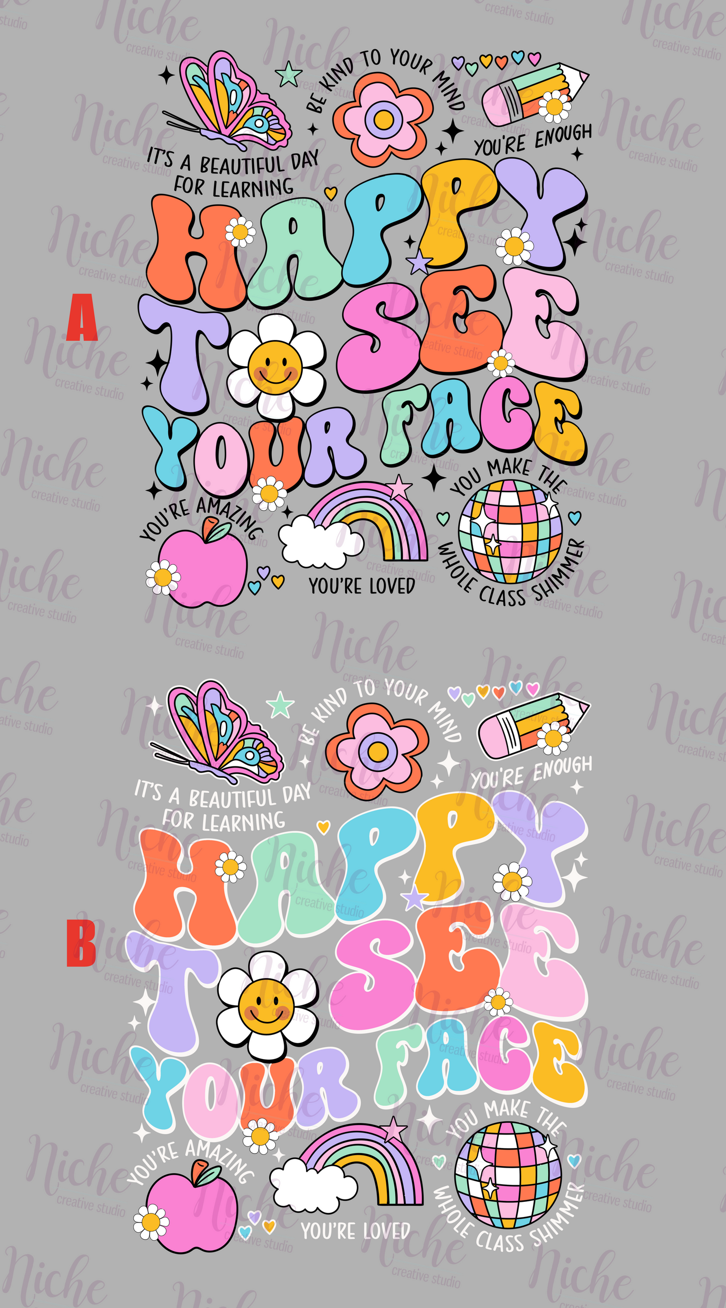 -SCH8229 Happy to See Your Face Decal