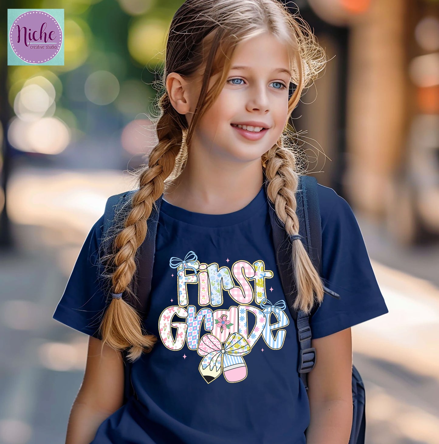 -SCH8255 Preppy Bow Grade Level Decal