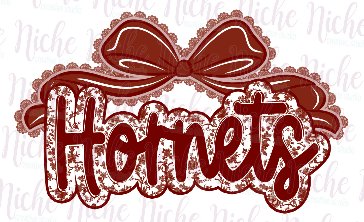 -SCH8451 Hornets Bow Decal