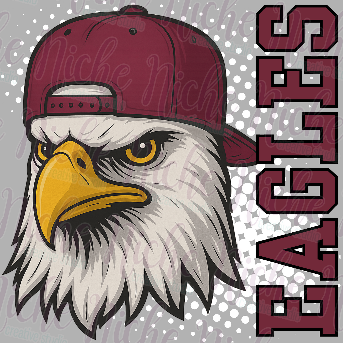 -SCH8674 Eagles Maroon Decal
