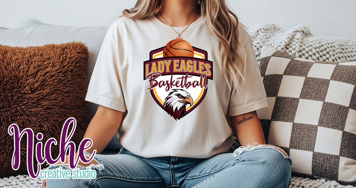 -SCH8678 Lady Eagles Basketball Decal