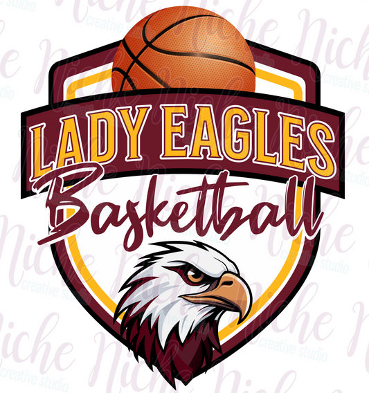-SCH8678 Lady Eagles Basketball Decal