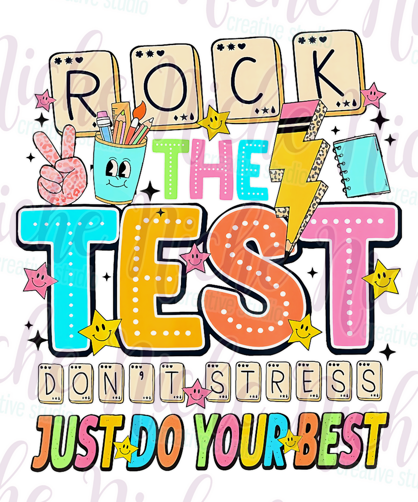 -SCH8704 Rock the Test Decal