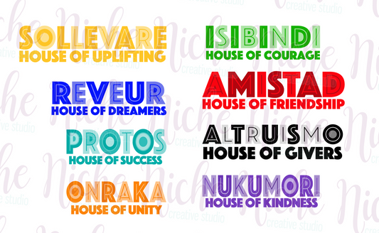 -SCH8713 House Names Doodle Font Decal