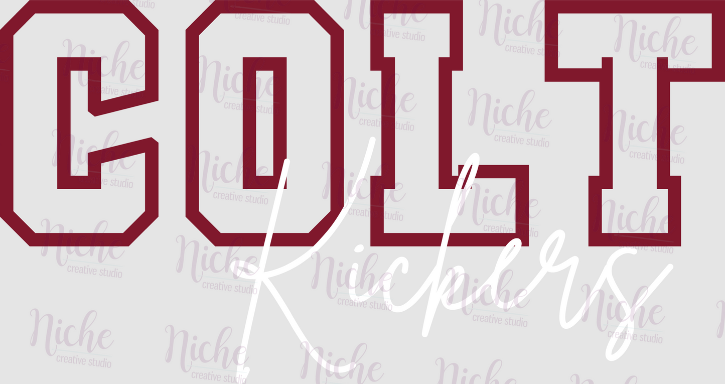 -SJW1786 Colt Kickers Decal