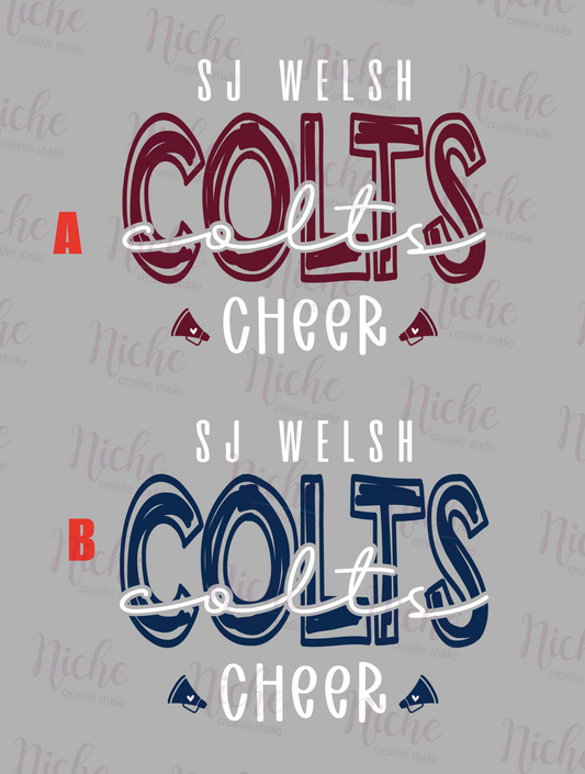 -SJW3322 Colts Cheer Decal