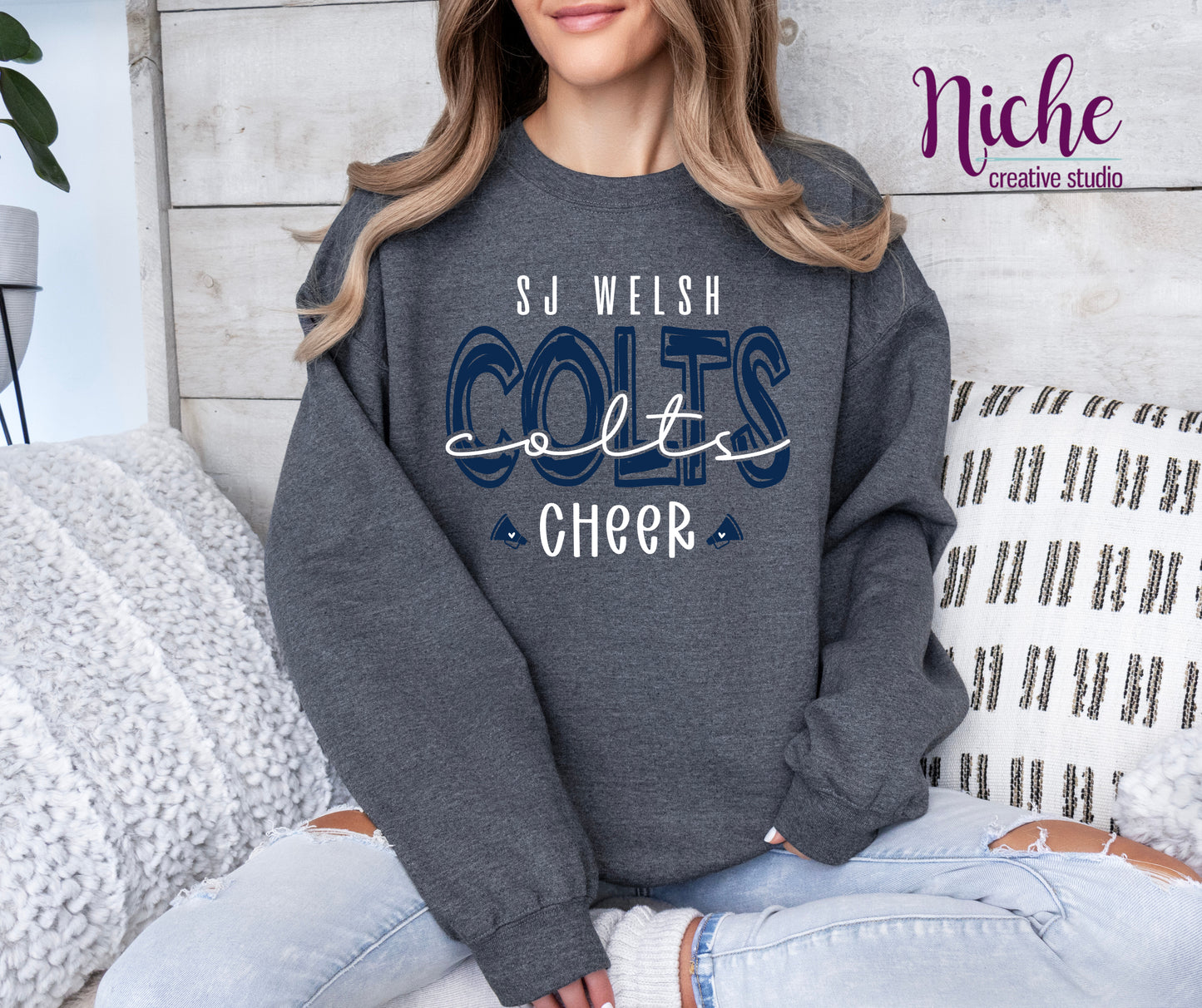 -SJW3322 Colts Cheer Decal