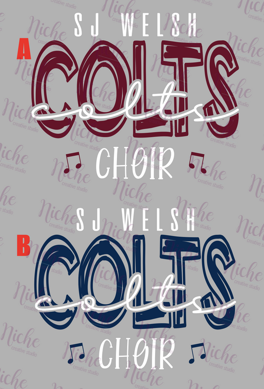 -SJW3324 Colts Choir Decal