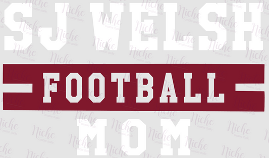 - SJW715 SJ Welsh Football Mom Decal