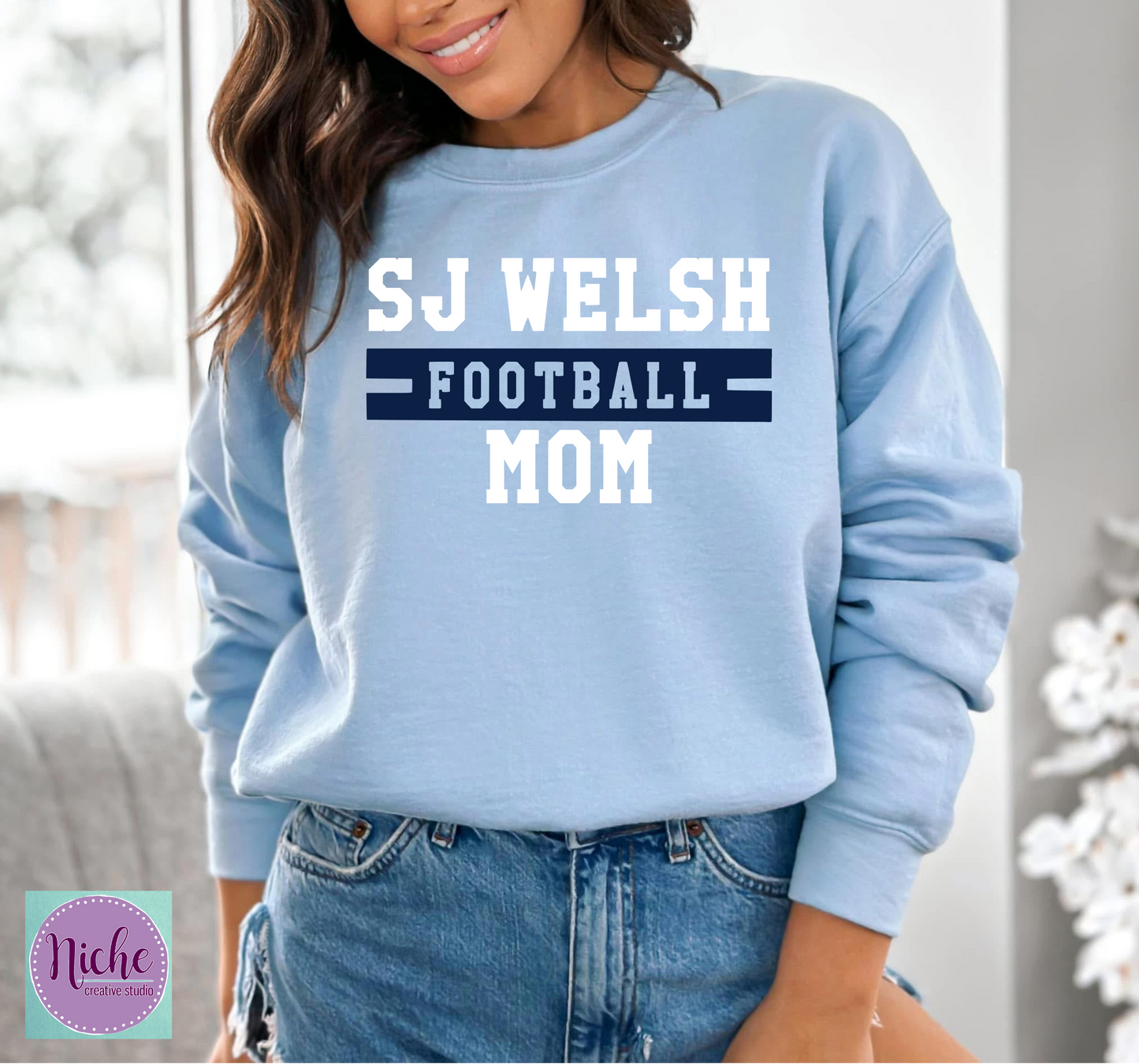 - SJW715 SJ Welsh Football Mom Decal