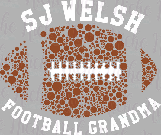 -SJW8405 SJ Welsh Football Decal