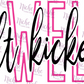 -SJW885 Colt Kickers Stacked Pink Decal