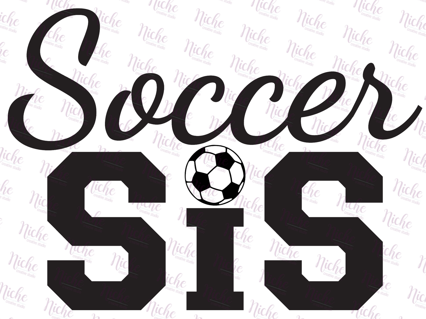 -SOC816 Soccer Sis Decal