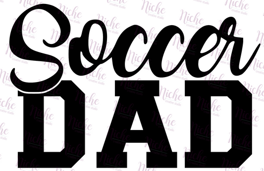 -SOC821 Soccer Dad Decal